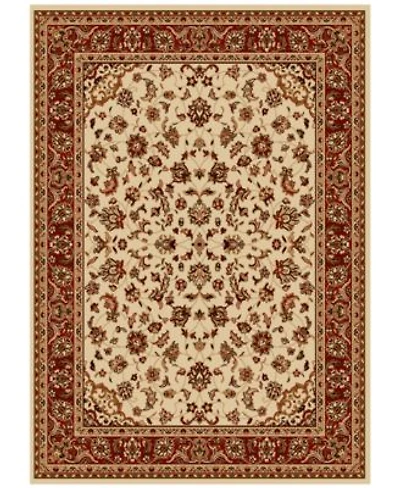 Closeout Km Home Pesaro Kashan Ivory Brick Area Rug Collection