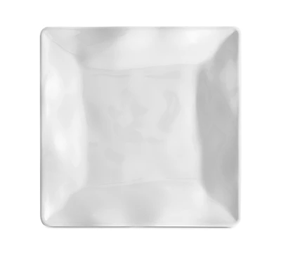Q Squared Ruffle Melamine Square Bread & Butter Plates, Set of 4