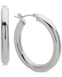 Dkny 1 1/5" Thick Hoop Earrings