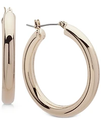 Dkny 1 1/5" Thick Hoop Earrings