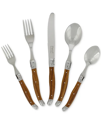 French Home Laguiole 20 Piece Stainless Steel Flatware Set, Service for 4