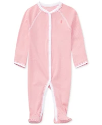 Polo Ralph Lauren Baby Girls Striped Cotton Coverall