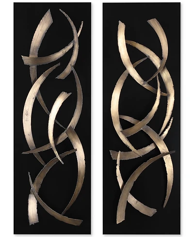 Uttermost Brushstrokes 2-Pc. Metal Wall Art Set
