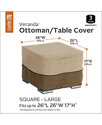 Large Square Ottoman Side Table Cover