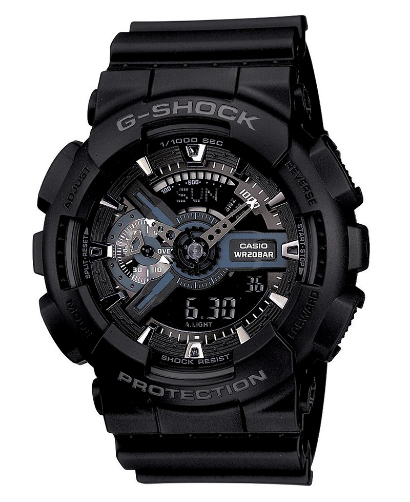 G-Shock Men's Analog Digital Black Resin Strap Watch, 55mm GA110-1B