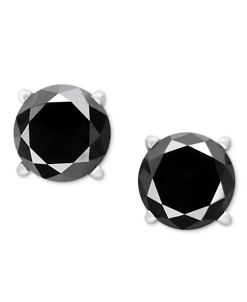 Black Diamond Stud Earrings (1 ct. t.w.) 14k White or Yellow Gold