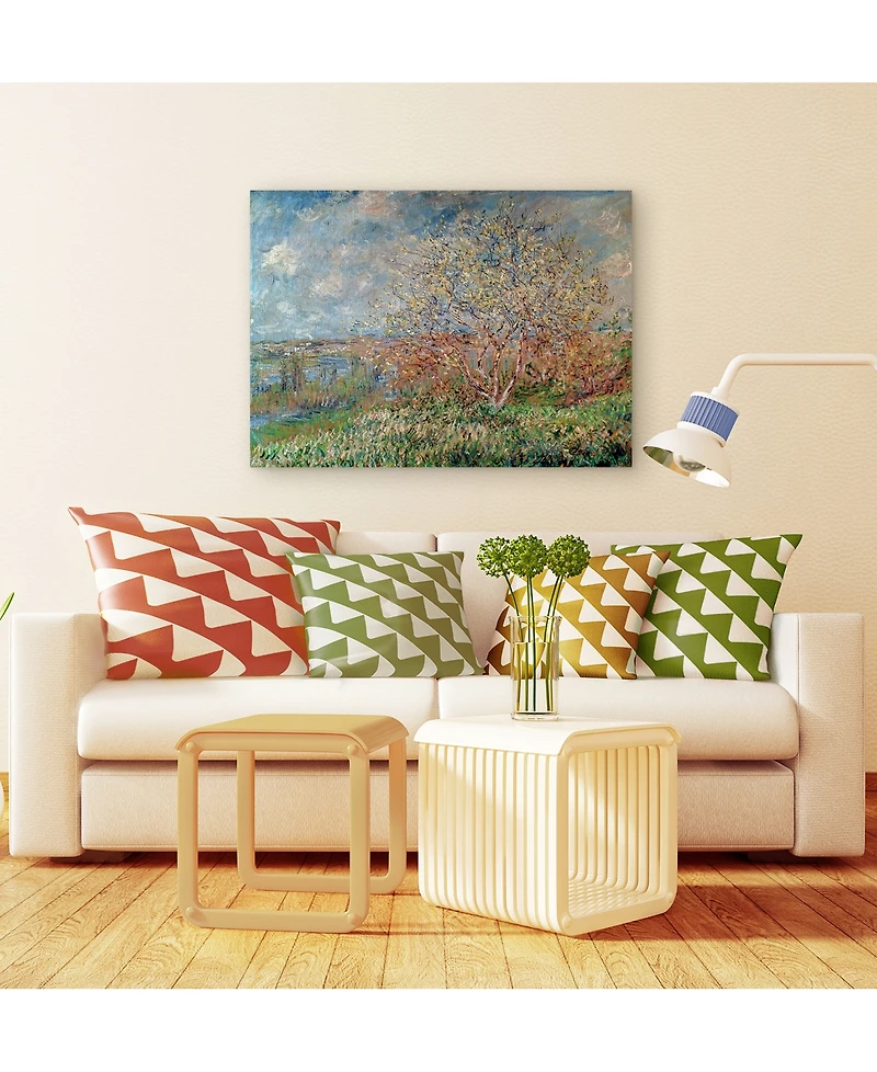 Claude Monet 'Spring 1880' Canvas Wall Art, 24" x 32"