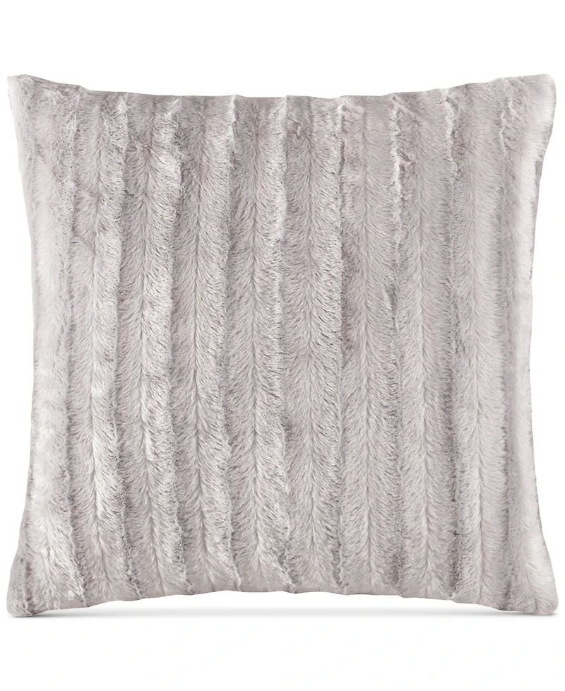 Madison Park Duke Ribbed Faux-Fur Decorative Pillow, 20" x