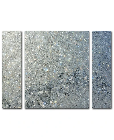Kurt Shaffer 'Frost Pattern Sun Stars' Multi Panel Art Set Large