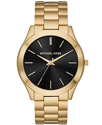 Michael Kors Unisex Slim Runway Ion-Plated Stainless Steel Bracelet Watch 44mm