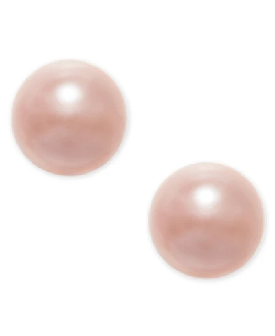Charter Club Silver-Tone Imitation Pearl (8mm) Stud Earrings