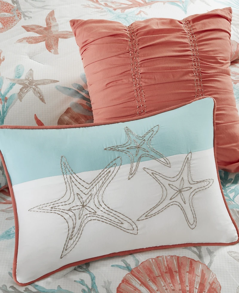 Madison Park Pebble Beach 6-Pc. Duvet Cover Set, Full/Queen