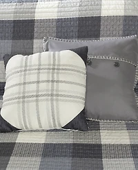 Madison Park Ridge Herringbone 6-Pc. Quilt Set, Full/Queen