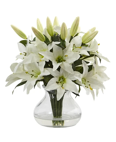 Nearly Natural Lily Silk Arrangement