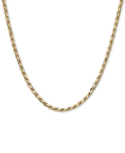 Mens Diamond Cut Rope Chain Jewelry Collection In 14k Italian Gold Made In Italy
