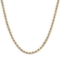 Mens Diamond Cut Rope Chain Jewelry Collection In 14k Italian Gold Made In Italy