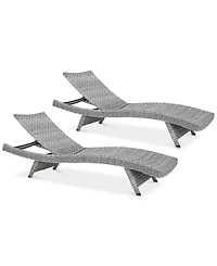 Trevor Outdoor Chaise Lounge (Set Of