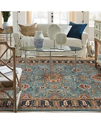 Closeout Karastan Spice Market Deir Aquamarine Area Rugs