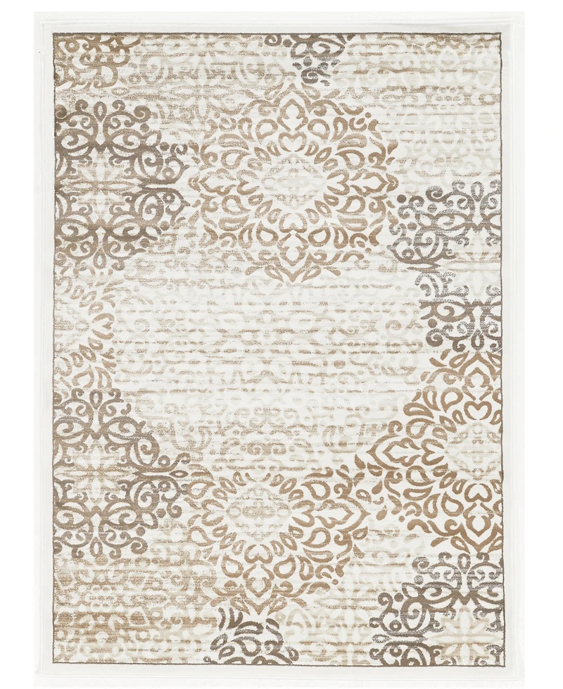 Closeout! Km Home Teramo Intrigue 5'3" Round Area Rug