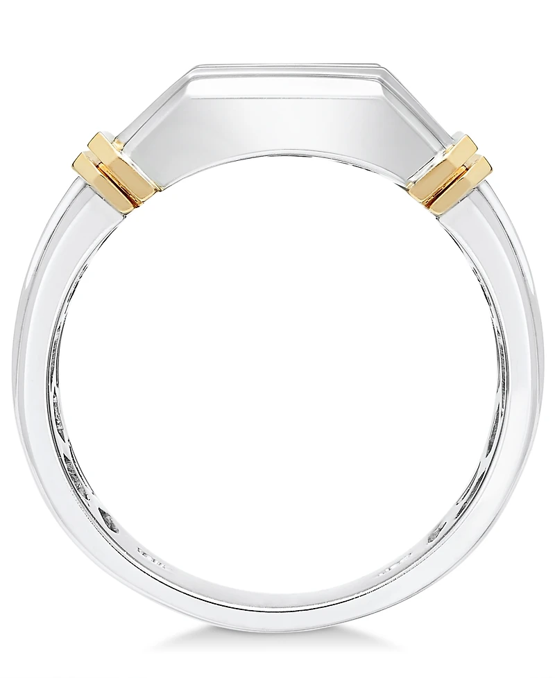 Men's Diamond Ring (1/2 ct. t.w.) in 10k Gold and White Gold