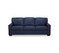 Ennia 82" Leather Queen Sleeper Sofa, Created for Macy's