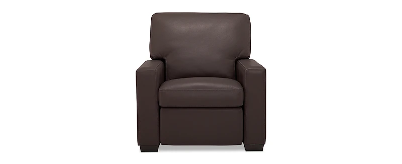 Ennia 36" Leather Pushback Recliner, Created for Macy's