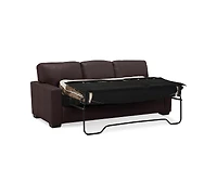 Ennia 82" Leather Queen Sleeper Sofa, Created for Macy's