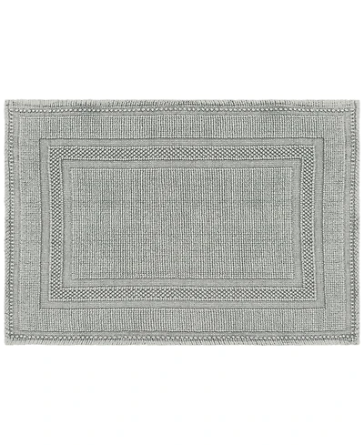 Jean Pierre Racetrack Stonewash Cotton Bath Rug, 17" x 24"