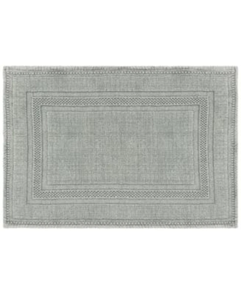 Jean Pierre Racetrack Stonewash Cotton Bath Rugs