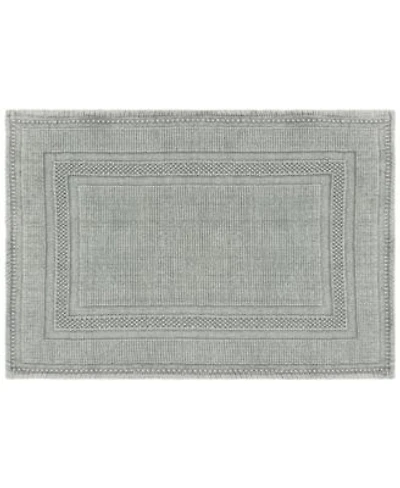 Jean Pierre Racetrack Stonewash Cotton Bath Rugs