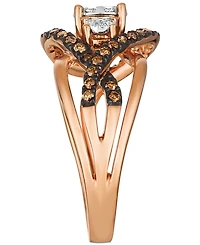 Le Vian Chocolatier Diamond Ring (3/8 ct. t.w.) 14k Rose Gold (Also Available Two-Tone White & Yellow or Gold)