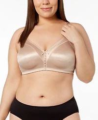 Bali Double Support Tailored Wireless Lace Up Front Bra 3820
