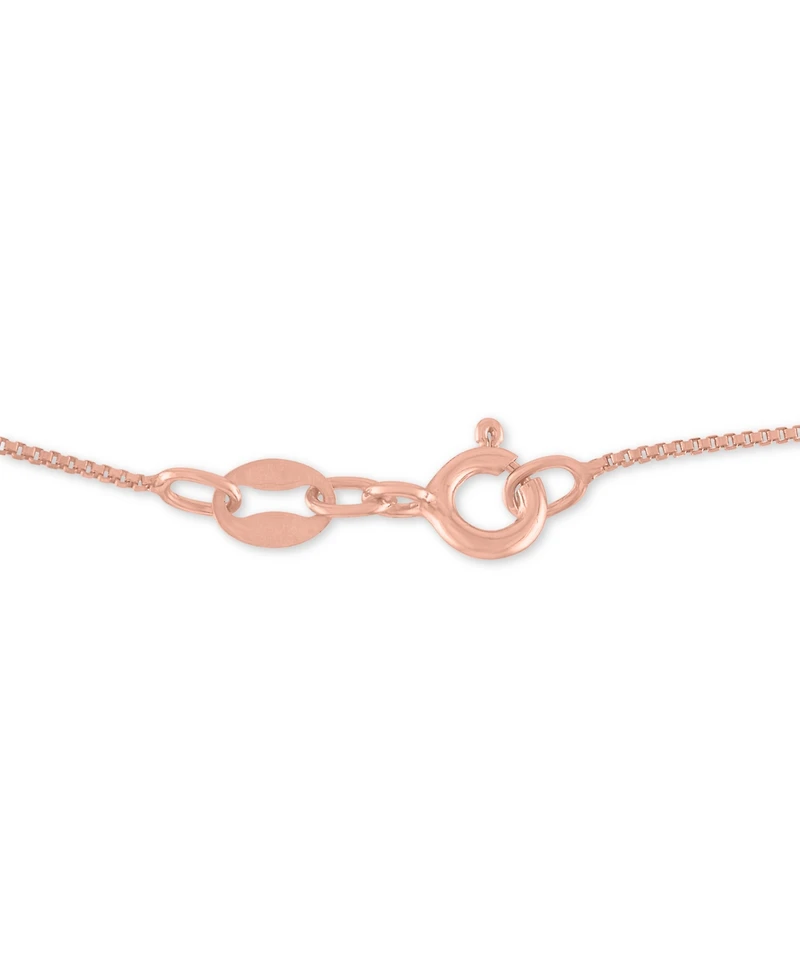 Diamond Overlap Heart 18" Pendant Necklace (1/10 ct. t.w.) Sterling Silver, 14k Gold-Plated Silver or Rose