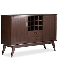Kentler Mid Century Sideboard Buffet and Wine Rack
