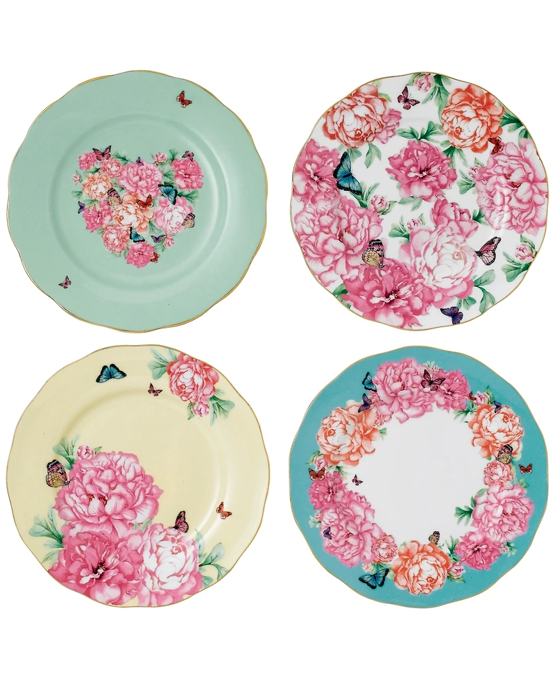 Miranda Kerr for Royal Albert Mixed Pattern 4-Pc. Accent Plate Set