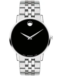 Movado Men's Swiss Museum Classic Stainless Steel Bracelet Watch 40mm