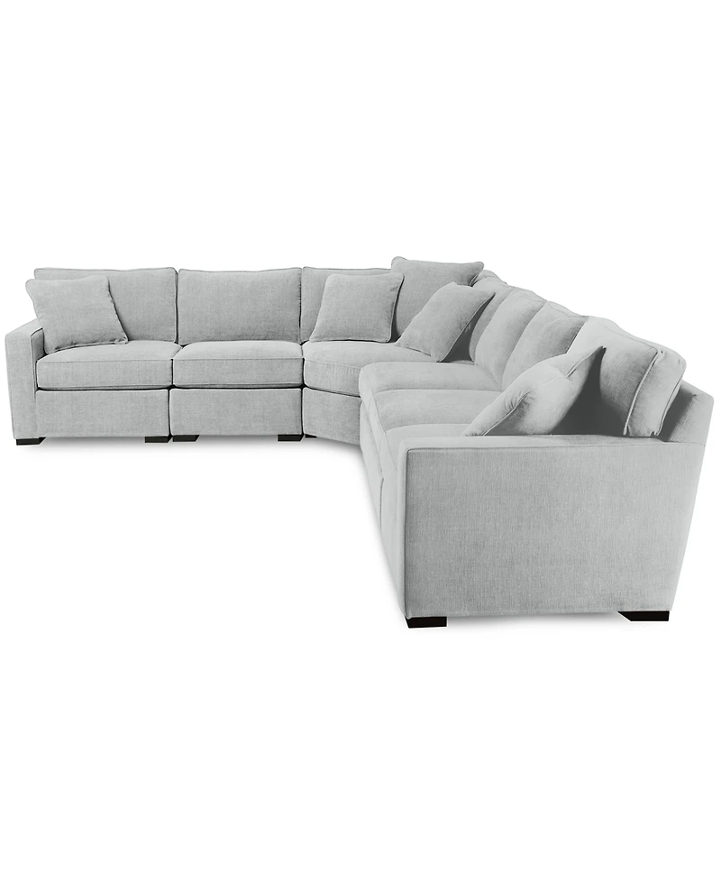 Radley 5-Pc Fabric Sectional with Apartment Sofa, Created for Macy's
