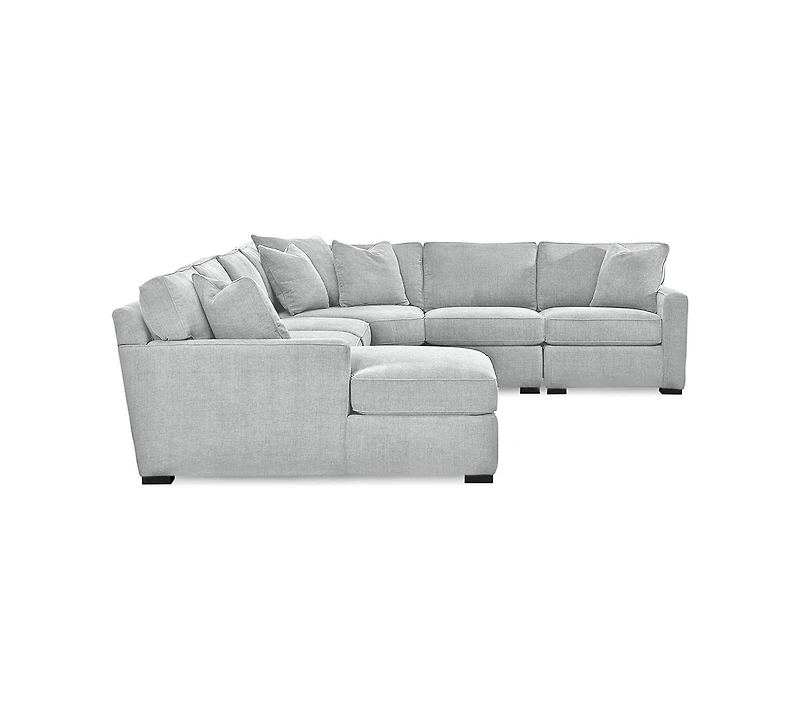 Radley -Piece Fabric Chaise Sectional Sofa