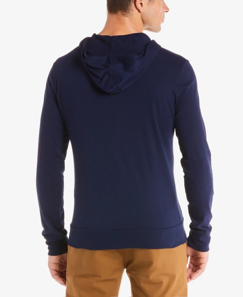 Lacoste Hoodie Jersey Long Sleeve Tee Shirt with Kangaroo Pocket