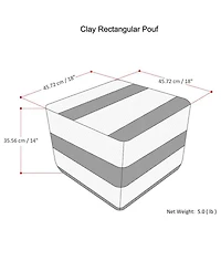 Restin Square Pouf