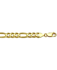 Italian Gold Figaro Link 24" Chain Necklace (7mm) in Solid 14k Gold