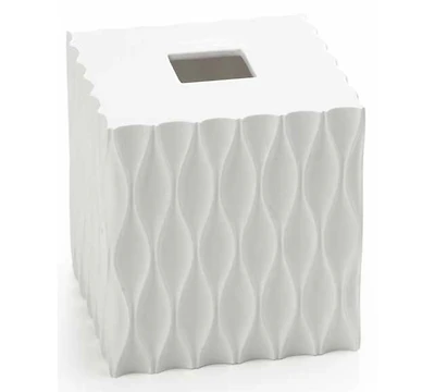 Roselli Trading Company Wave Tissue Box Cover
