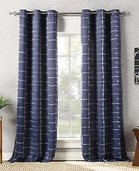 Saki Shibori Print Blackout Grommet Curtain Panel