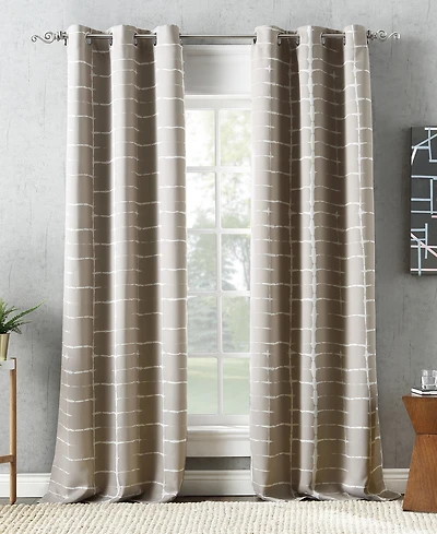 Saki Shibori Print Blackout Grommet Curtain Panel