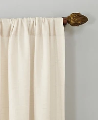 Amalfi Linen Blend Textured Semi-Sheer Rod Pocket Curtain Panel