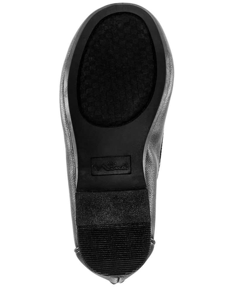Nina Big Girls Marissa Crisscross Ankle Strap Ballet Flat