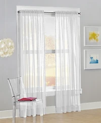 Calypso Sheer Voile Rod Pocket Curtain Panel
