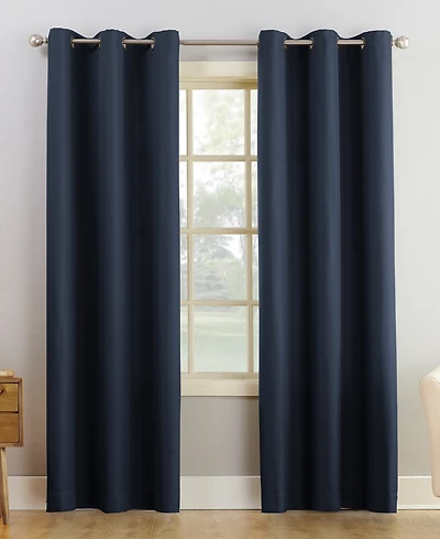 Montego Casual Textured Semi-Sheer Grommet Curtain Panel