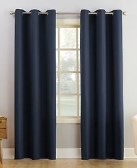 Montego Casual Textured Semi-Sheer Grommet Curtain Panel