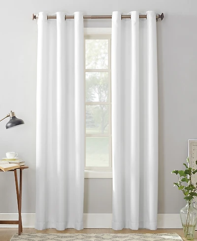 Montego Casual Textured Semi-Sheer Grommet Curtain Panel